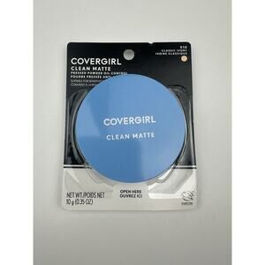 NEW Covergirl Clean Matte Pressed Powder Oil Control # 510 Classic Ivory